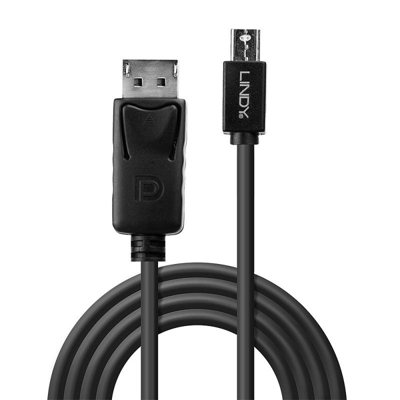 Cablu Lindy Mini DP to DisplayPort, lungime 3m, suporta rezolutii - imagine 4