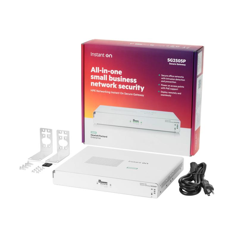 HPE Networking Instant On Secure Gateway 5-port SmartRate 2.5G PoE+