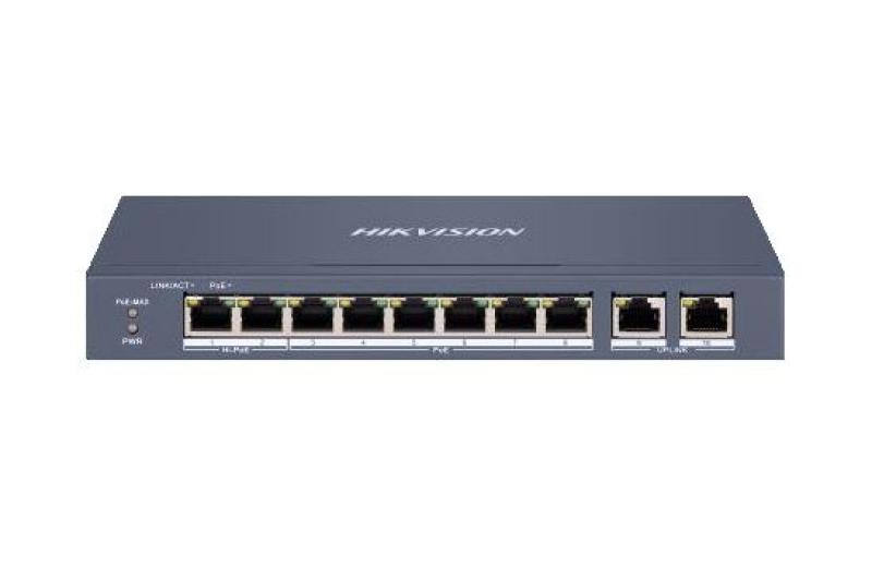 Switch 8 porturi PoE Hikvision DS-3E1310HP-EI prezinta 1 × 10/100 - imagine 4