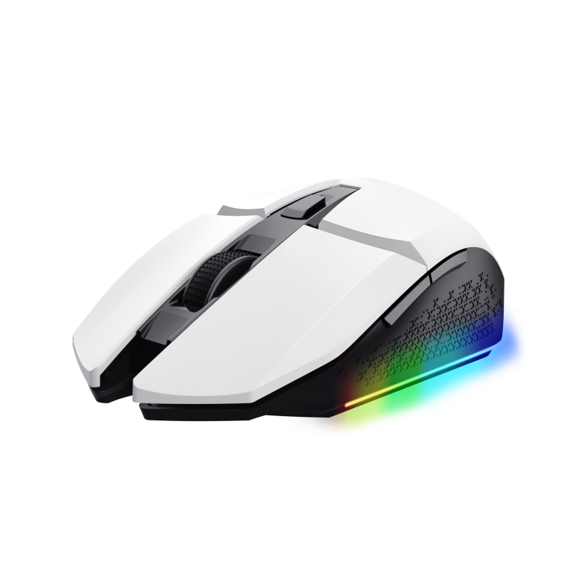 Mouse Trust GXT110W Felox cu fir,  4800 DPI, alb - imagine 6