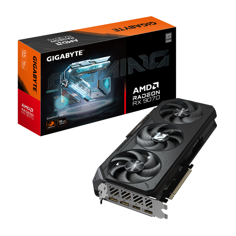 Placa video Gigabyte Radeon RX 9070 GAMING, 16GB GDDR6, PCI