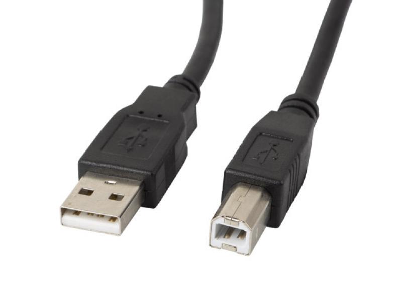 Cablu Lanberg CA-USBA-10CC-0005-BK, USB A/ USB B, 0.5 m, Negru