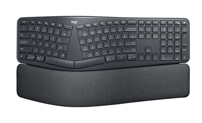 Tastatura Logitech ERGO K860, Wireless, Gri