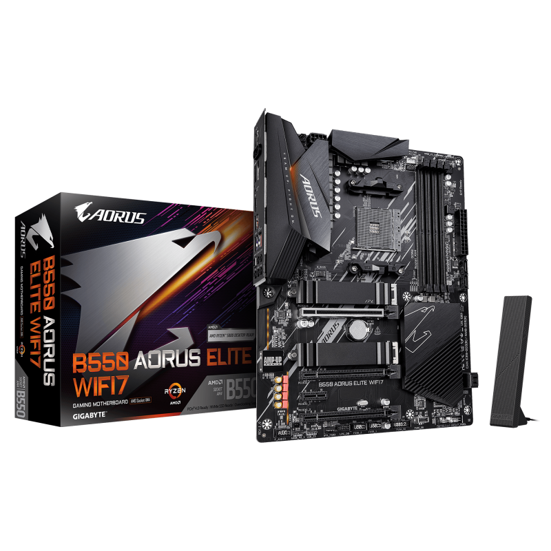 Placa de baza Gigabyte B550 AORUS ELITE WIFI7, Socket AM4,