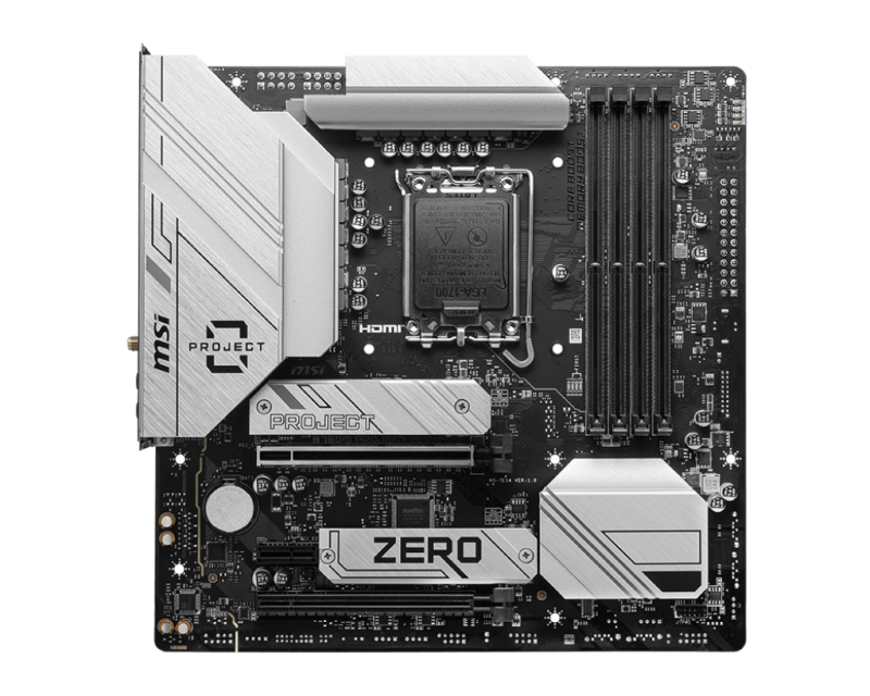 Placa de baza MSI B760M Project Zero, Socket 1700, DDR5,