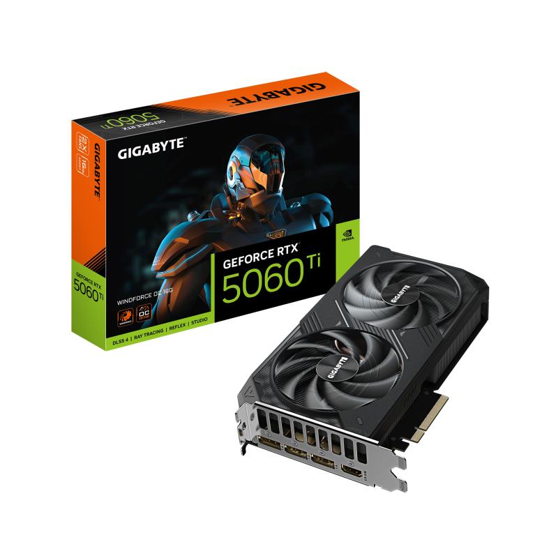 Placa Video GIGABYTE GEFORCE RTX 5060 TI WINDFORCE OC 16GB - imagine 3