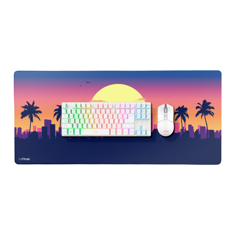 Tastatura Mecanica Trust GXT 882, RGB, Wireless, Alb