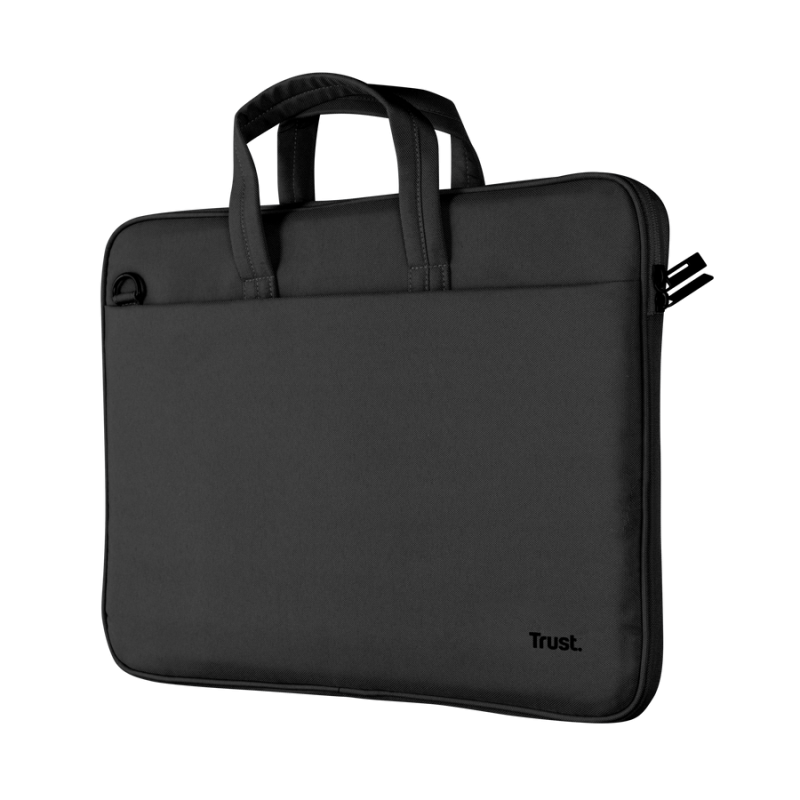 Geanta laptop Trust Bologna Slim, neagra, 2 ani garantie