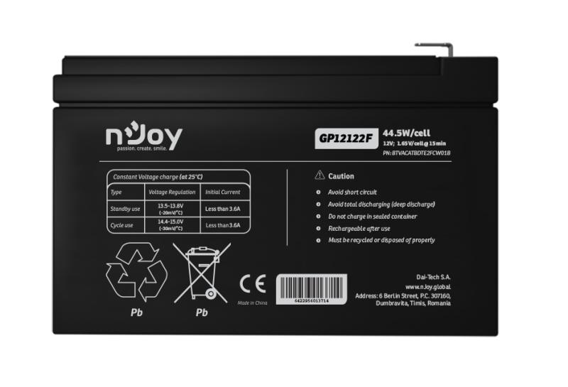 ACUMULATOR NJOY GP12122F 12V - imagine 7