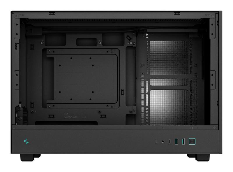 Carcasa DEEPCOOL CH260 Mini Tower NEGRU, Tempered Glass, Sloturi Expansiune: - imagine 7