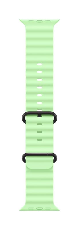 Apple Watch 49mm Neon Green Ocean Band - Black Titanium Finish