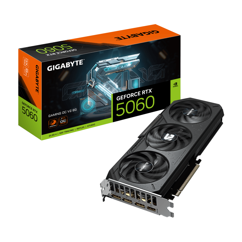 Placa video Gigabyte GEFORCE RTX 5060 GAMING OC V2, 8G