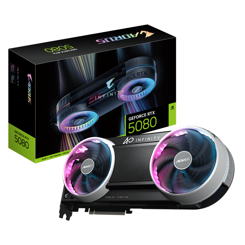 Placa video Gigabyte GEFORCE RTX 5080 INFINITY, 16GB GDDR7, PCI