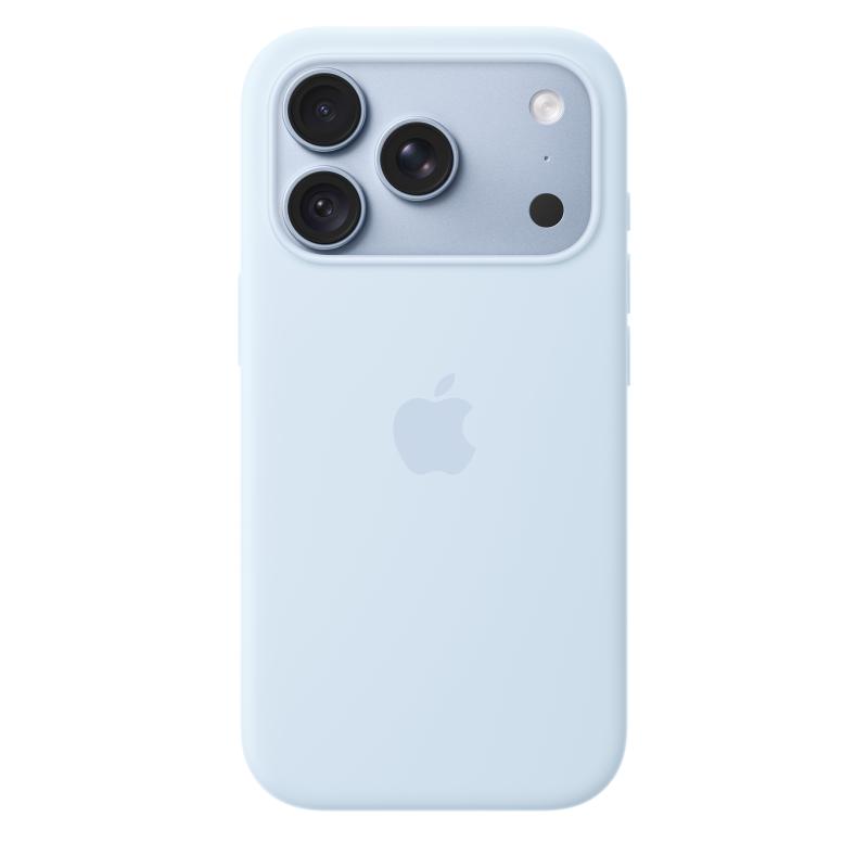 iPhone 18 Pro Silicone Case with MagSafe - Crisp Blue