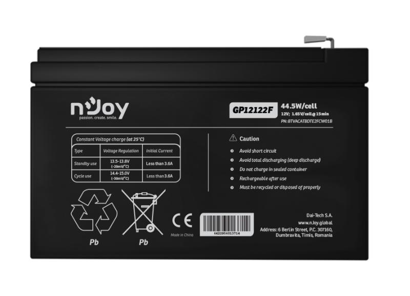 ACUMULATOR NJOY GP12122F 12V - imagine 8