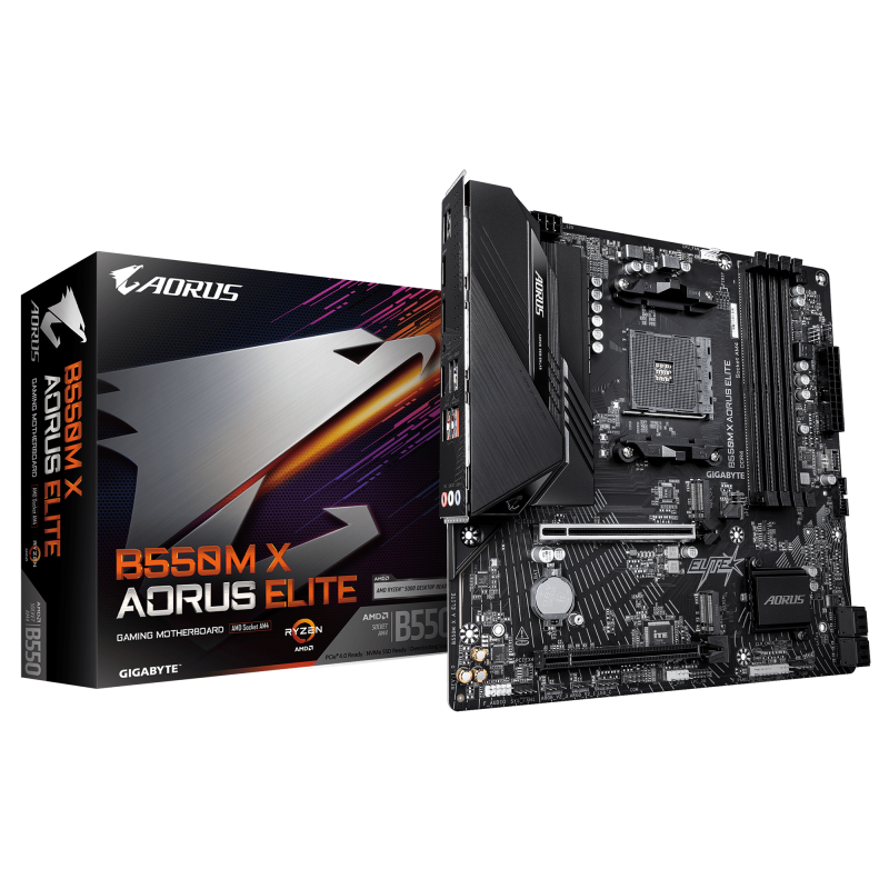 Placa de baza Gigabyte B550M X AORUS ELITE, Socket AM4,