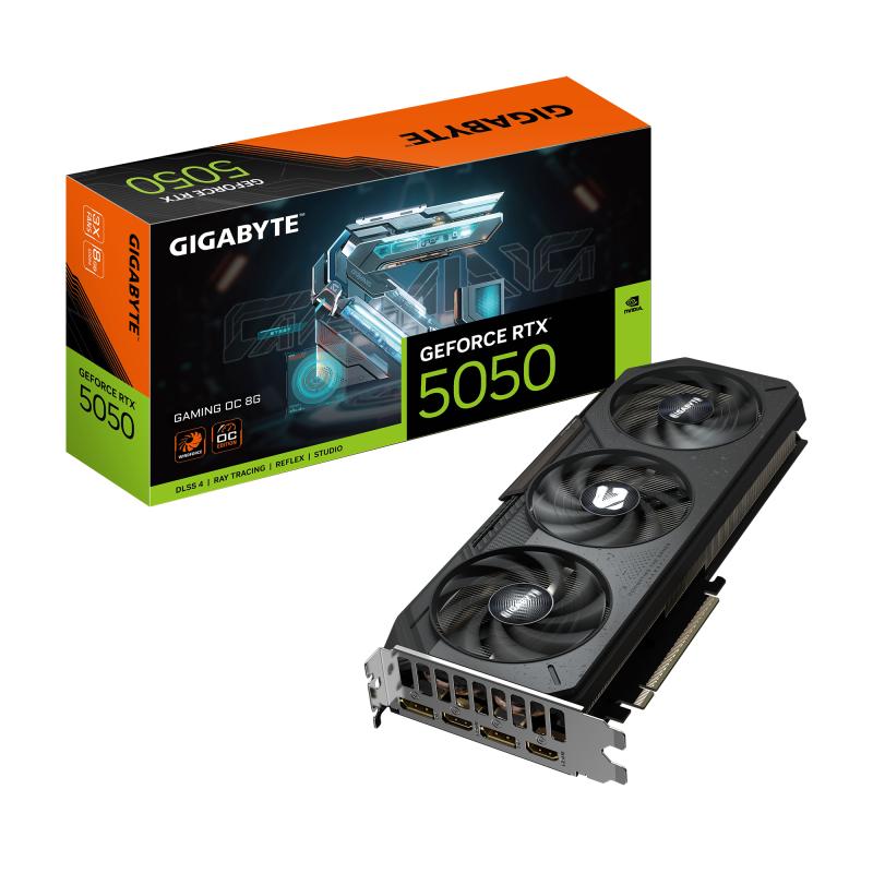 Placa Video GIGABYTE GEFORCE RTX 5050 GAMING OC 8GB GDDR6 - imagine 3