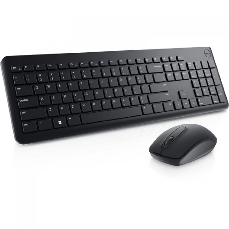 Kit wireless tastatura si mouse Dell KM3322W, taste numerice, negru