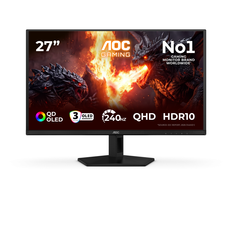 Monitor Gaming AOC Q27G41ZDF, 27", 2560 x 1440 pixeli, Black,