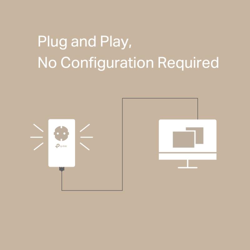 TP-Link Kit Powerline Gigabit Passthrough, HomePlug AV2,IEEE 1901, IEEE 802.3, - imagine 8