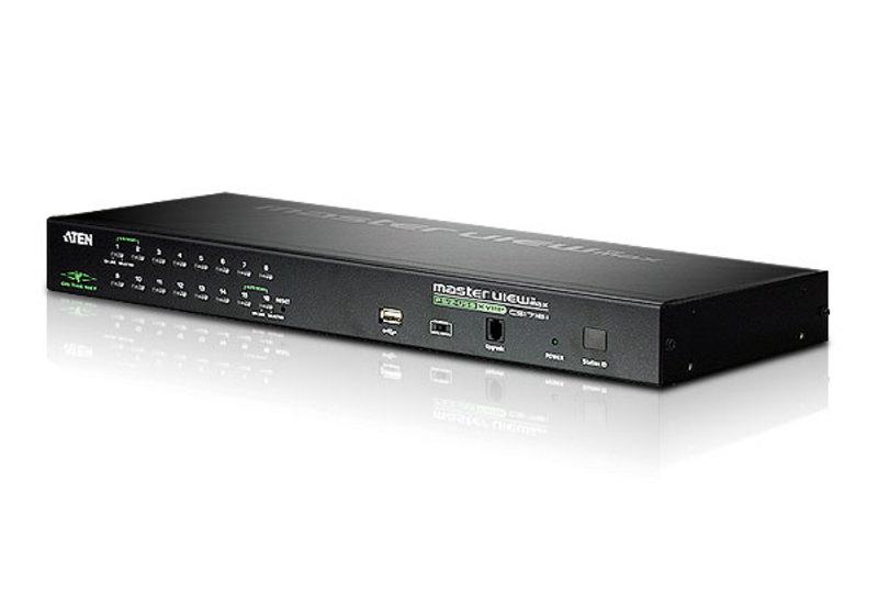 Switch KVM Aten, Raft pentru montat echipamente 1U Negru, Număr
