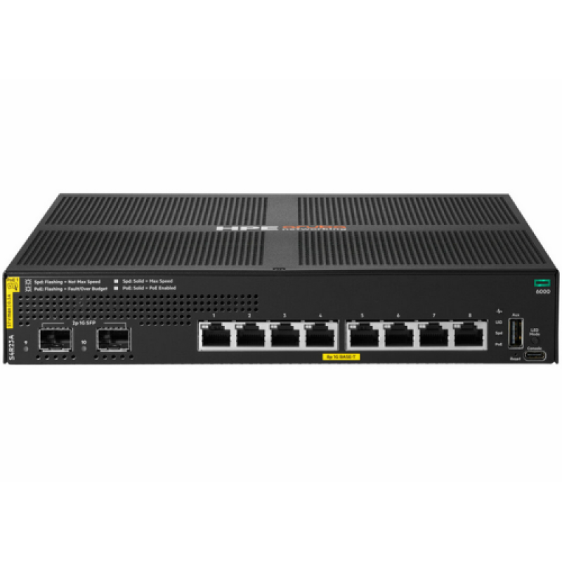 Switch HPE Aruba CX 6000 S4R23A, Gigabit, 8 porturi, PoE