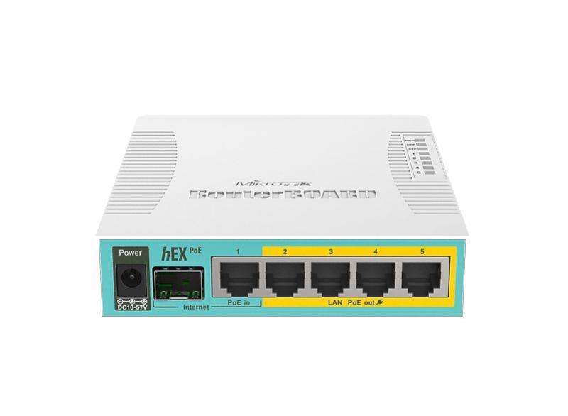 Mikrotik 5-Port Gigabit Ethernet router, RB960PGS, 5* 10/100/1000Ethernet ports, 1* - imagine 8