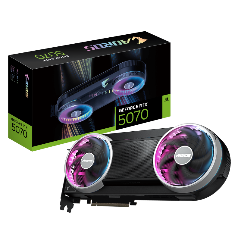 Placa video Gigabyte GEFORCE RTX 5070 AORUS INFINITY, 12GB GDDR7,