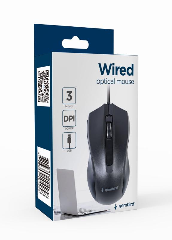 Mouse Hator Quasar 3S ULTIMA 8K GEMBIRD MUS-3B-01, 1000 dpi,