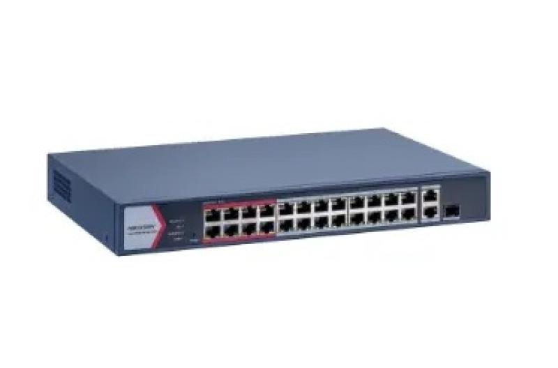 Switch PoE Hikvision DS-3E1326P-EI/M: 24 × 10/100 Mbps PoE port,1 - imagine 4