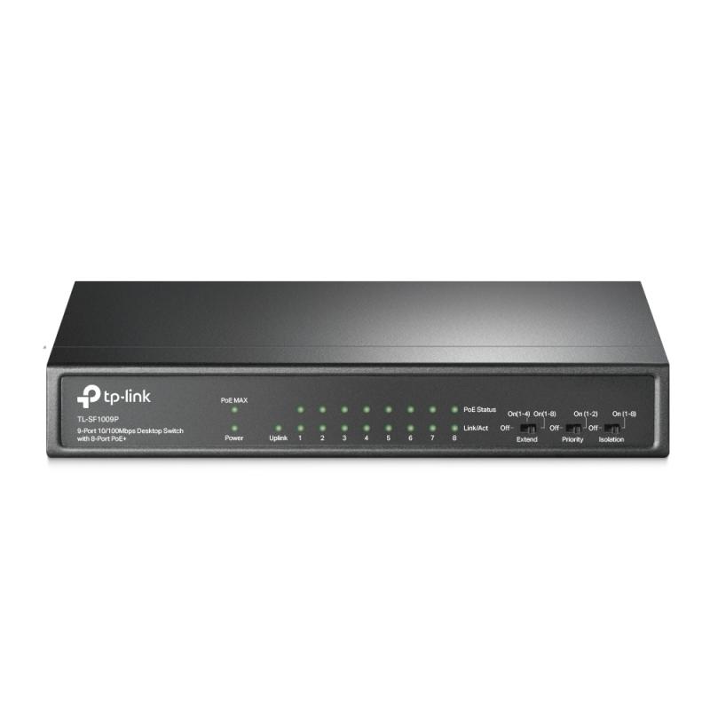 Switch TP-Link TL-SF1009P, 9 port, 10/100 Mbps - imagine 3