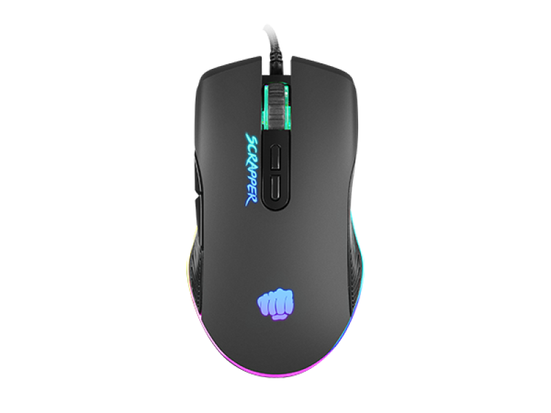 Mouse Gaming FURY Scrapper, 6400 DPI, Negru