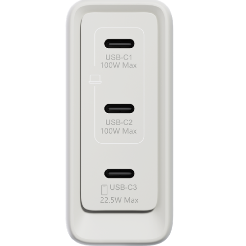 Incarcator Laptop Lenovo Multi-port USB-C 100W GaN, 100W, Alb, 1