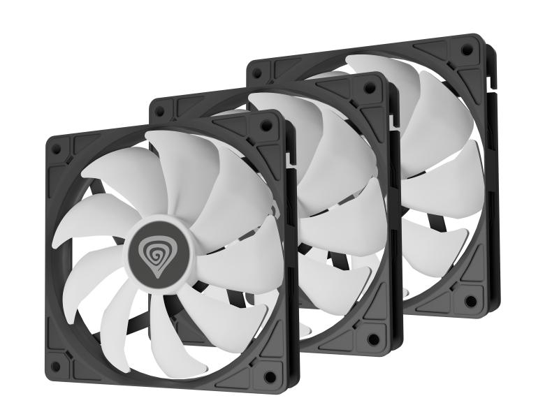 Ventilatoare GENESIS OXAL 120 ARGB NEGRU 3x120mm, 1150-1450 RPM, 42-46 - imagine 4