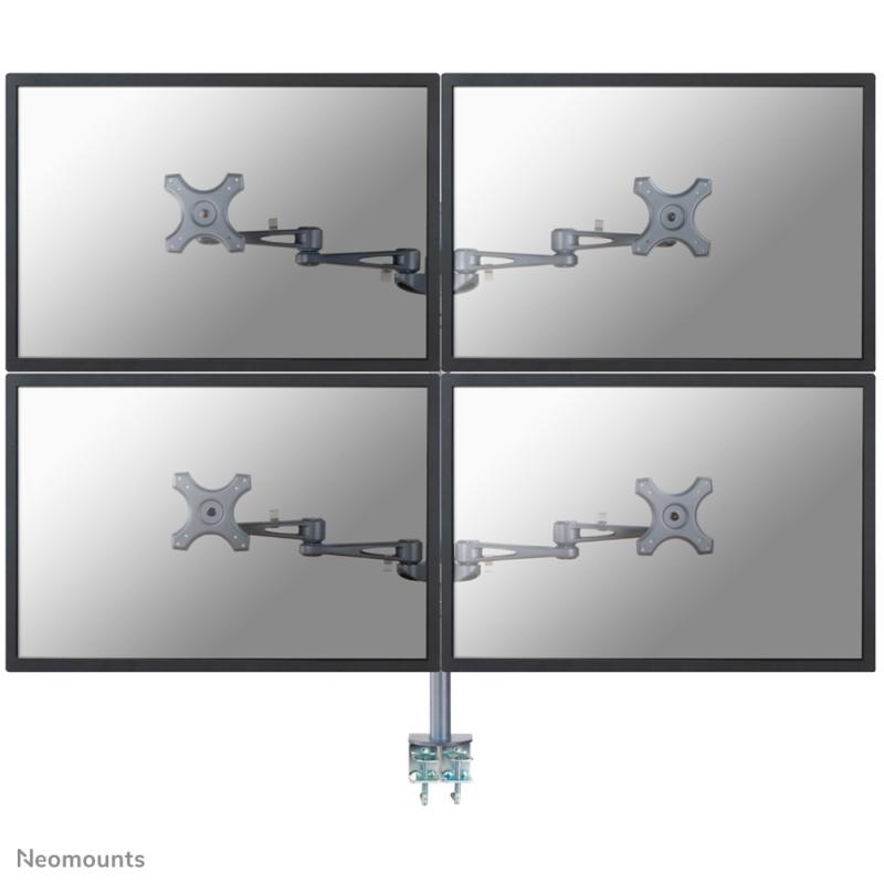 Brat monitor dublu Neomounts, compatibilitate ecran 10-27", greutate maxima suportata