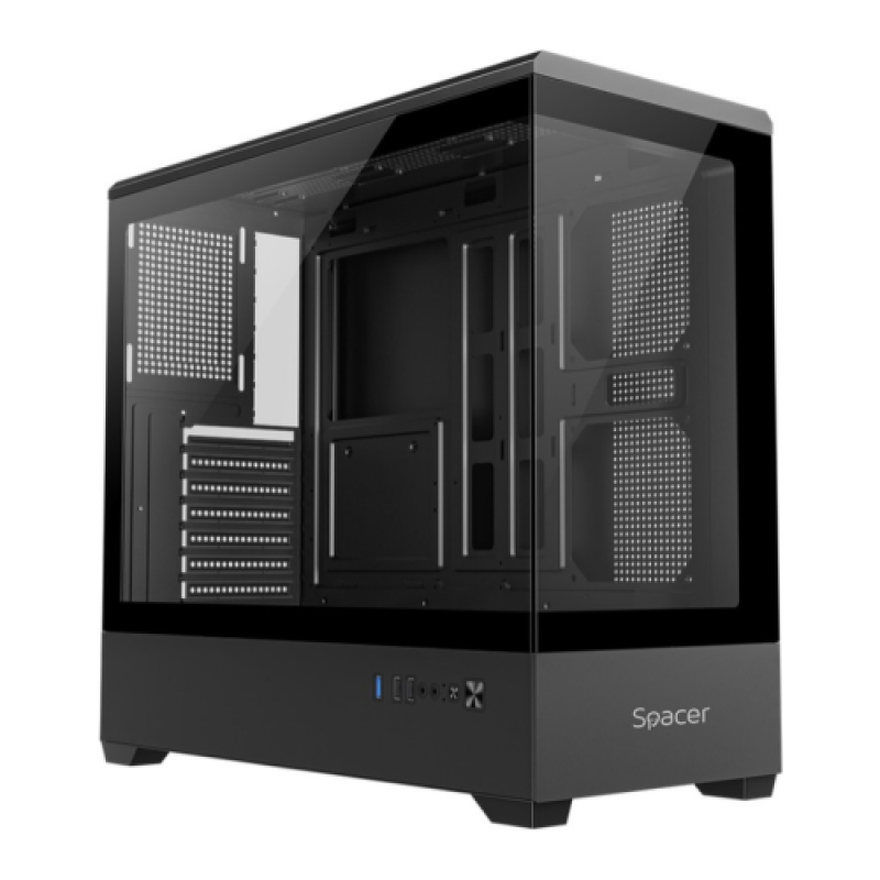 Carcasa Spacer NAUTILUS, Mid Tower, Black