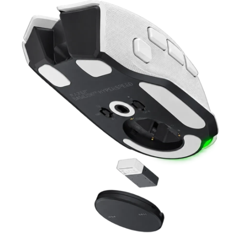Mouse Gaming Wireless Razer Basilisk V4 Hyperspeed, 33000 dpi, Alb