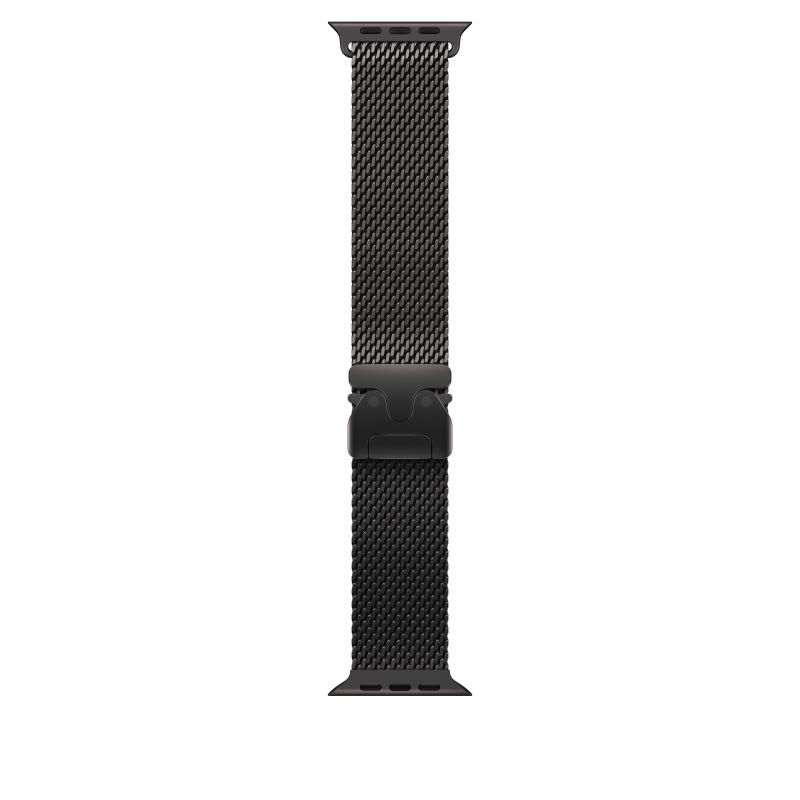 Curea pentru Apple Watch 49mm Black Titanium Milanese Loop -