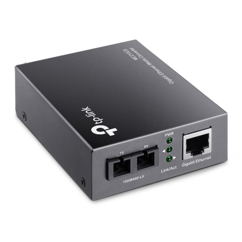 "Omada 10/100/1000 Mbps RJ45 to 1000 Mbps Single-Mode SC Fiber - imagine 5