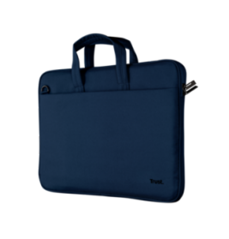 Geanta laptop Trust Bologna Slim, albastra, 2 ani garantie
