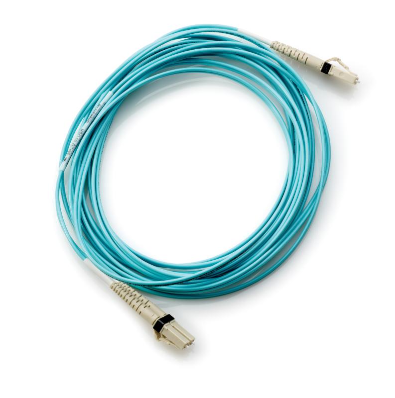 HPE LC to LC Multi-mode OM3 2-Fiber 0.5m 1-Pack Fiber