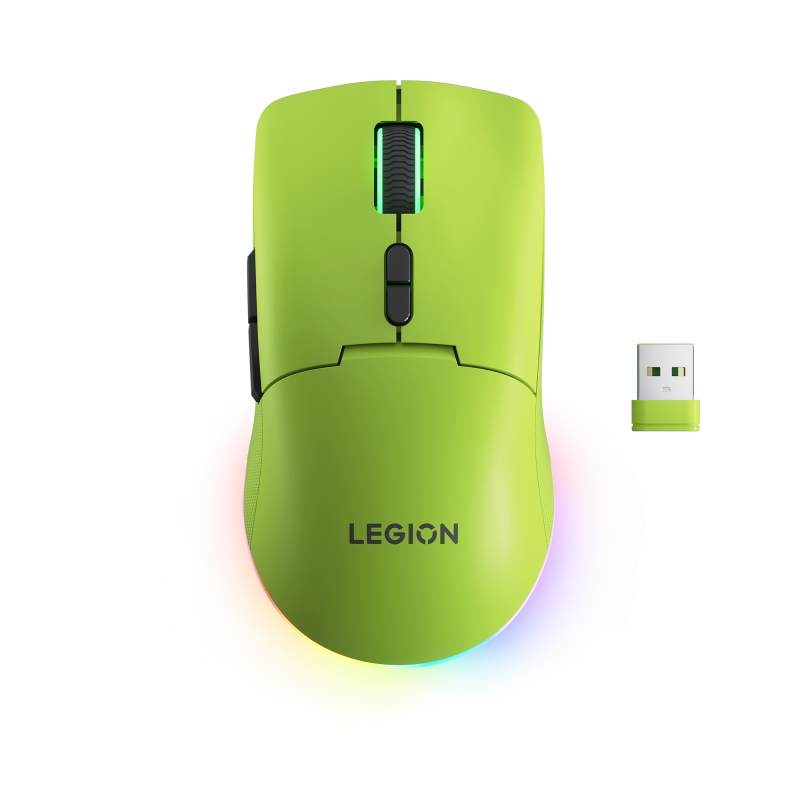 Mouse Gaming Wireless Lenovo Legion M220, 5000 dpi, Verde