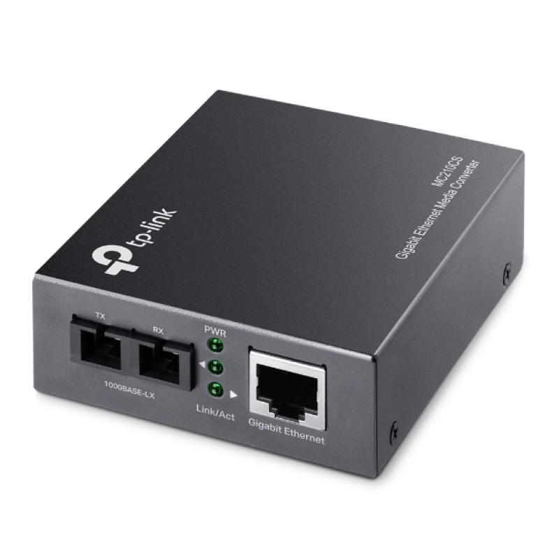 "Omada 10/100/1000 Mbps RJ45 to 1000 Mbps Single-Mode SC Fiber - imagine 3