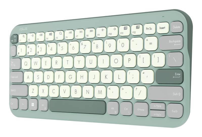 Tastatura wireless ASUS KW100, Culoare: Green Tea Latte, Greutate: 0.374 - imagine 8