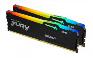 Memorie RAM Kingston FURY Beast RGB, DIMM, 16GB (2x8GB) DDR5,
