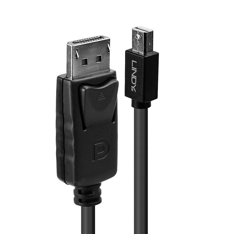 Cablu Lindy Mini DP to DisplayPort, lungime 3m, suporta rezolutii - imagine 3