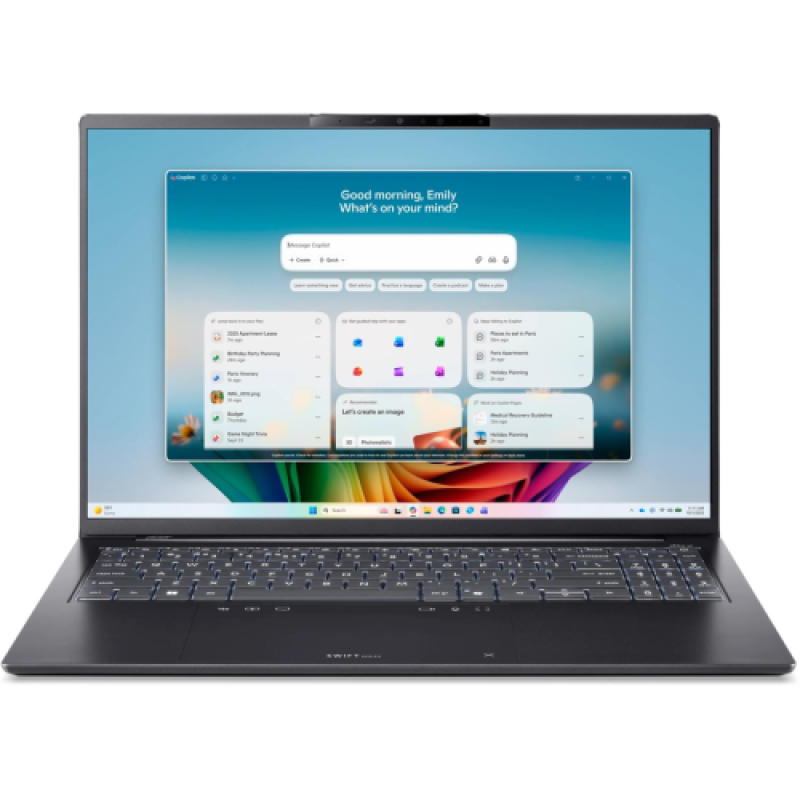 Laptop Consumer Acer Swift GO 16 AI OLED, cu procesor
