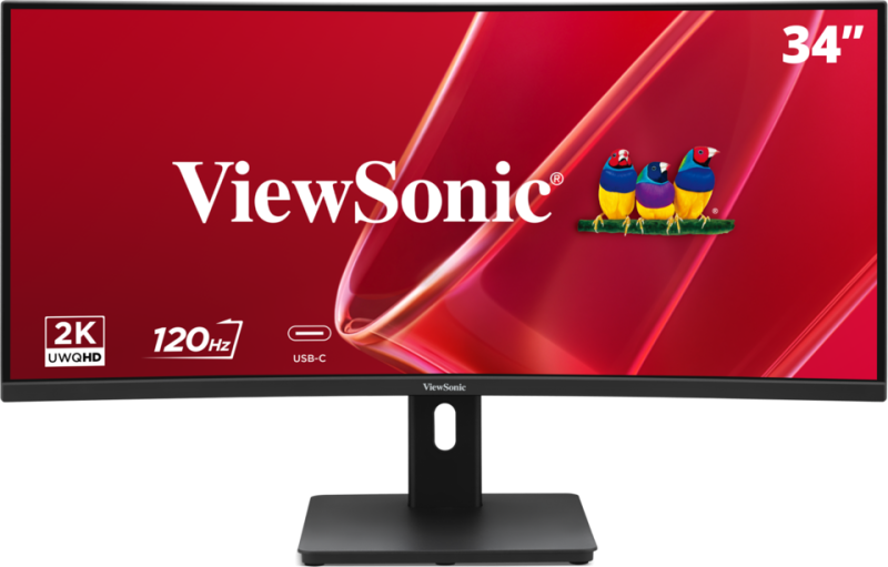 Monitor Consumer ViewSonic VA3420C-2, 34", 3440x1440 pixeli, Black, 2 ani