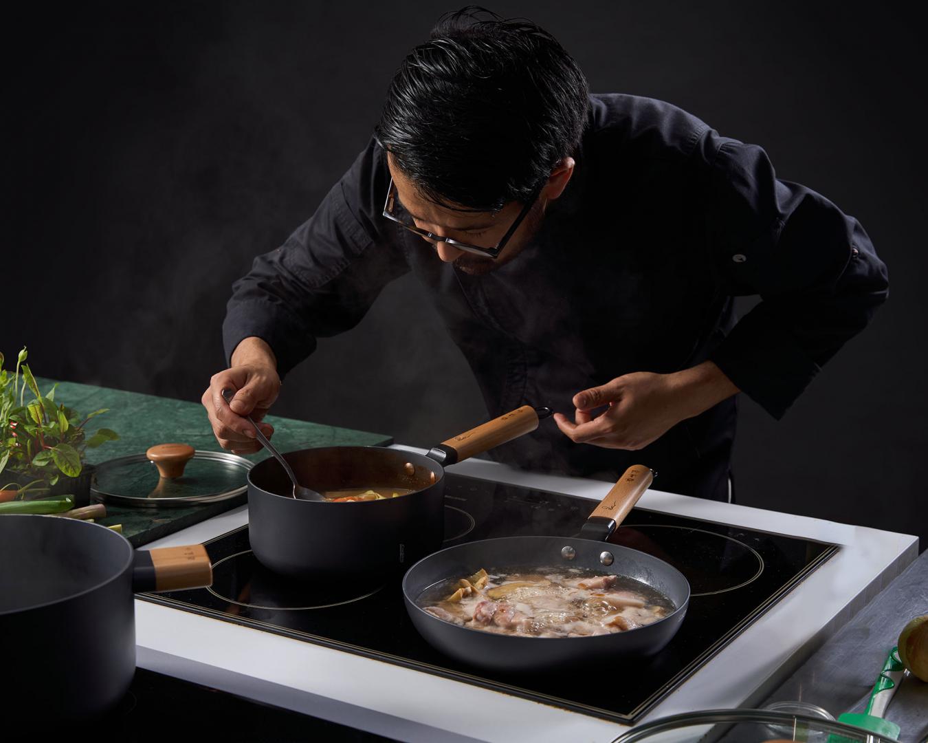 CASEROLA ALUMINIU + CAPAC 16X7.5CM, 1.4L, RIKITO WATANABE, SAMURAI GOURMET, - Image 9