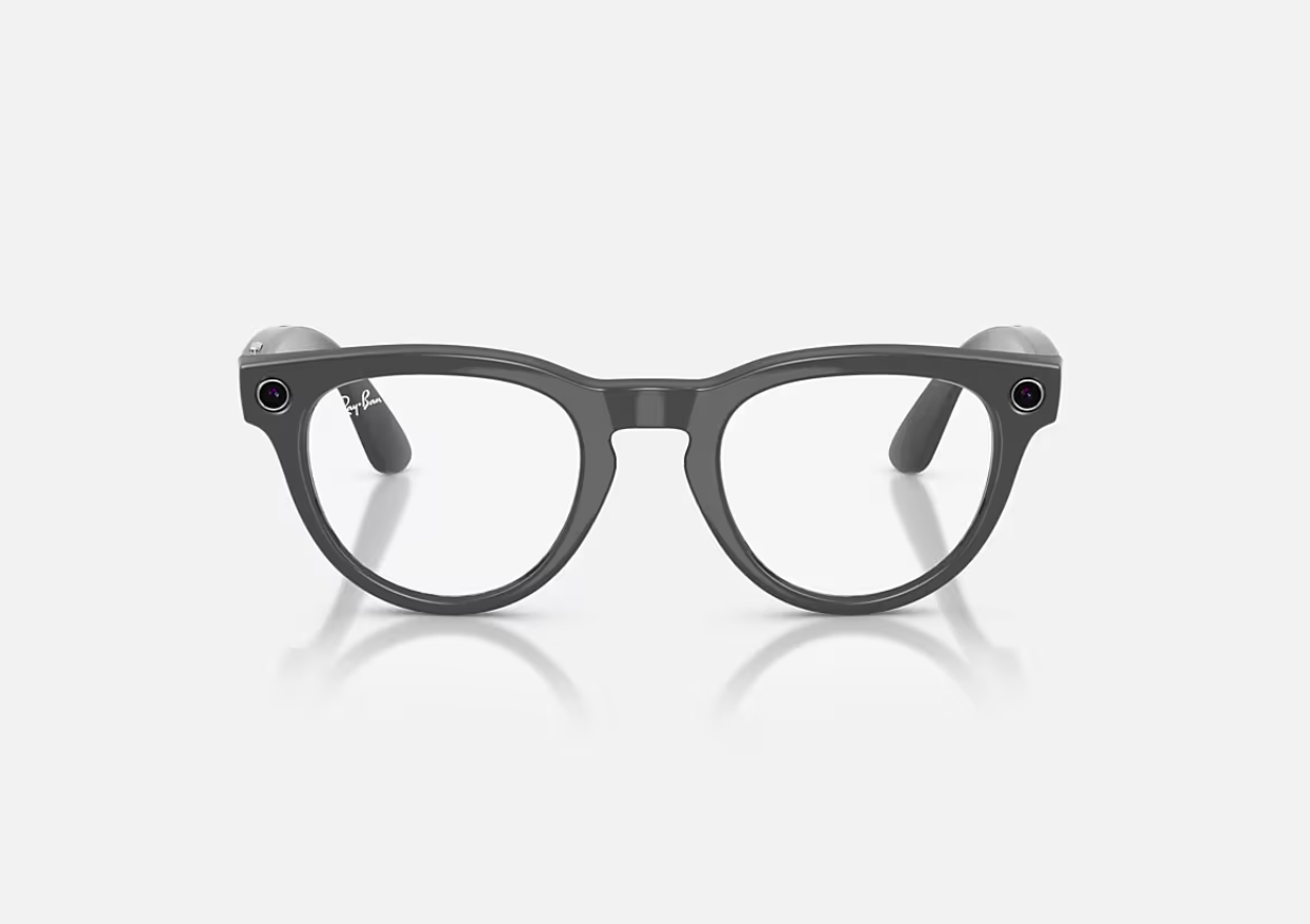Ray-Ban Meta Headliner Gen 2 AI Glasses Shiny Asteroid Grey/Clear/Emerald - imagine 3